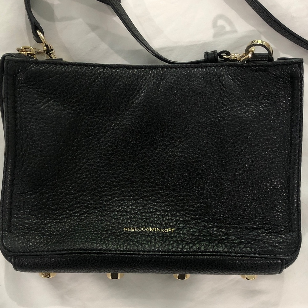 Rebecca Minkoff “Reagan” Black Leather Crossbody Purse Bag EUC - Picture 16 of 16
